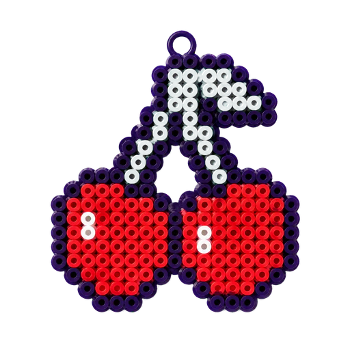 Cherry twins fuse bead charm concept